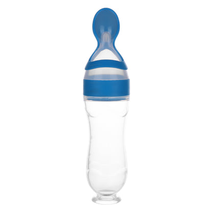 MummyRoo™ Silicone Baby Food Dispensing Spoon | Squeeze-to-Feed Design